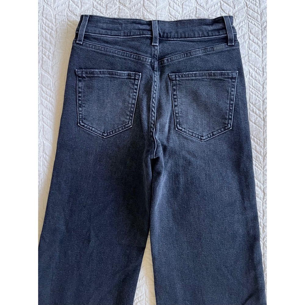 AYR The Secret Sauce Size 25S Date Night Black Wide Leg High Rise Jeans - Picture 8 of 8